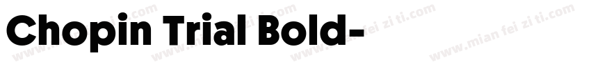 Chopin Trial Bold字体转换